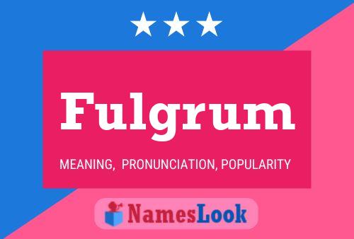 Fulgrum Name Poster