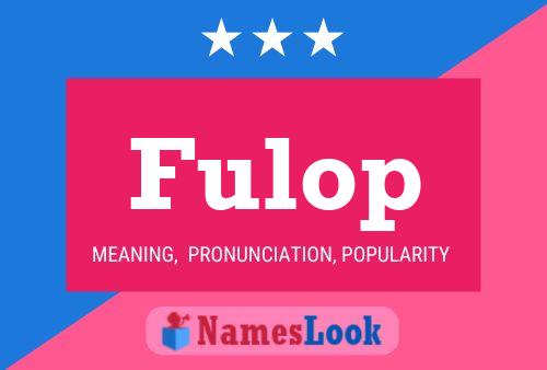 Fulop Name Poster