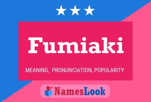 Fumiaki Name Poster