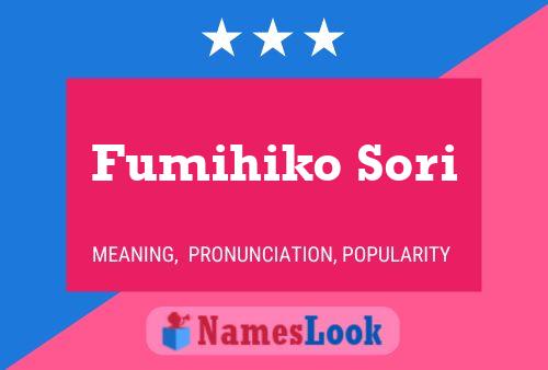 Fumihiko Sori Name Poster