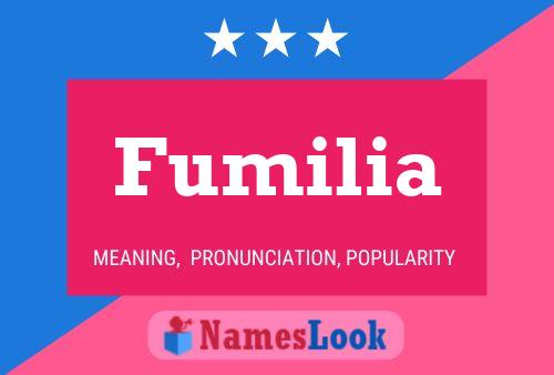 Fumilia Name Poster