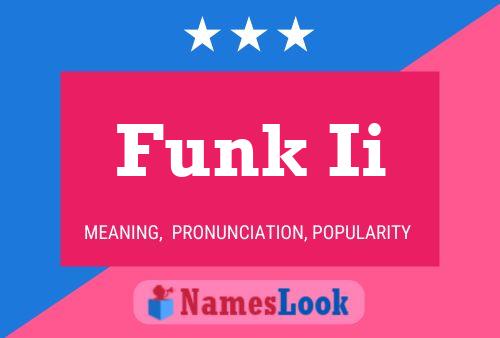 Funk Ii Name Poster