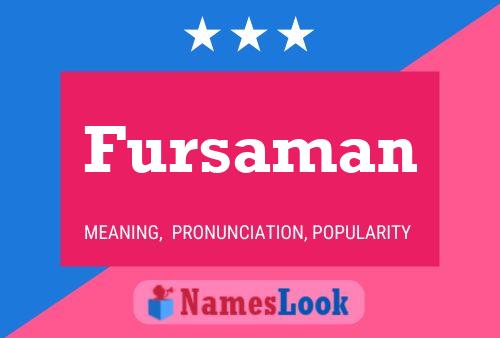 Fursaman Name Poster