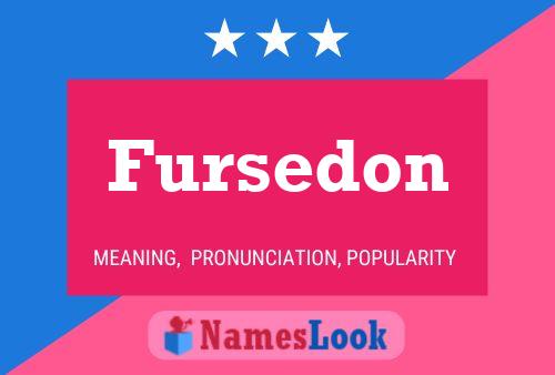 Fursedon Name Poster