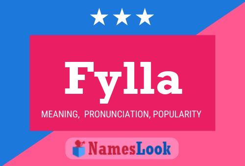 Fylla Name Poster