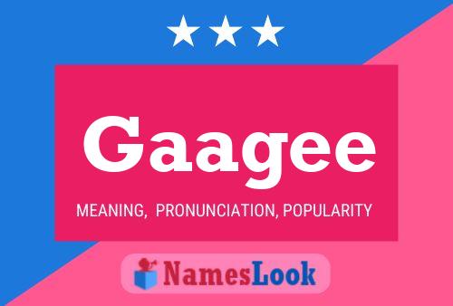 Gaagee Name Poster