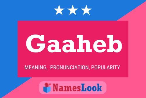 Gaaheb Name Poster