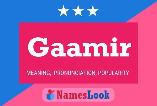 Gaamir Name Poster