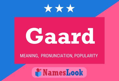 Gaard Name Poster