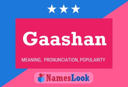 Gaashan Name Poster