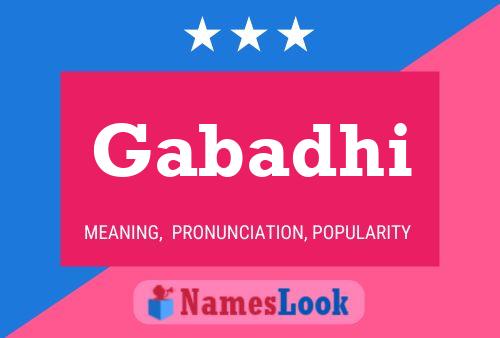 Gabadhi Name Poster