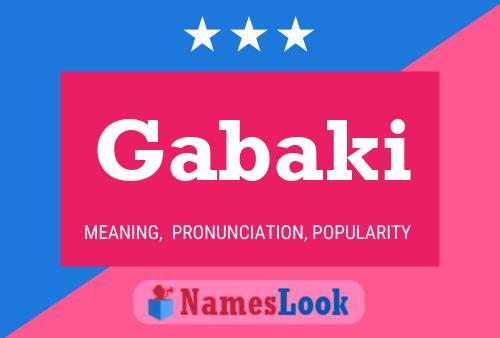 Gabaki Name Poster