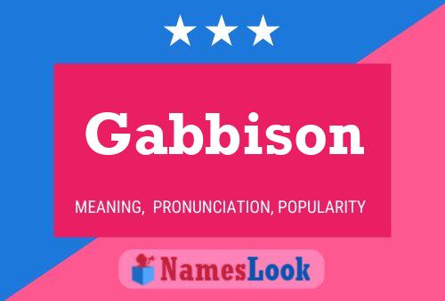 Gabbison Name Poster