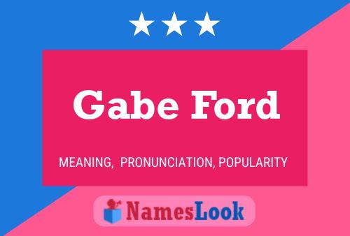 Gabe Ford Name Poster