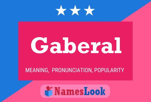 Gaberal Name Poster