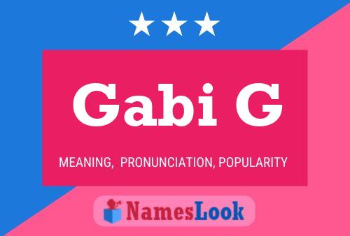 Gabi G Name Poster