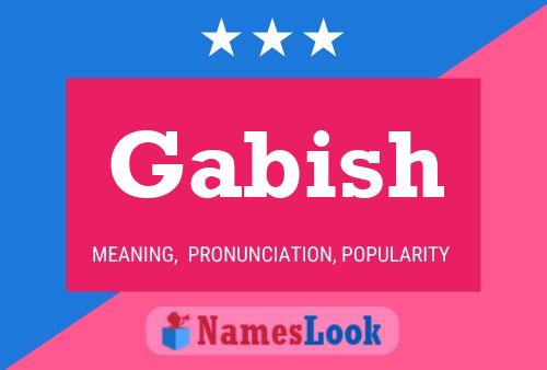 Gabish Name Poster