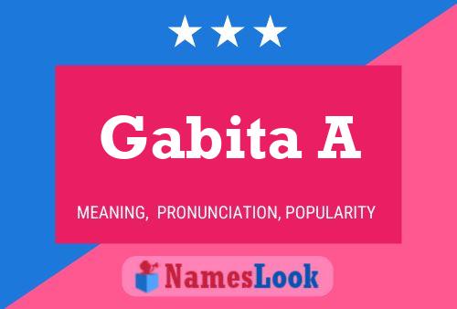 Gabita A Name Poster