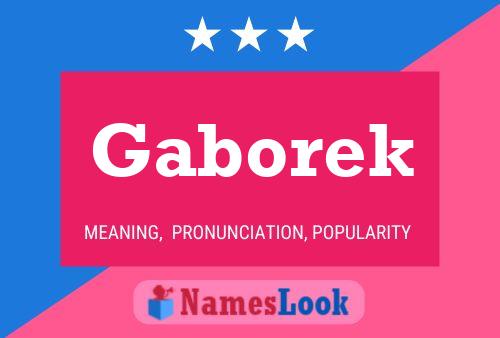 Gaborek Name Poster