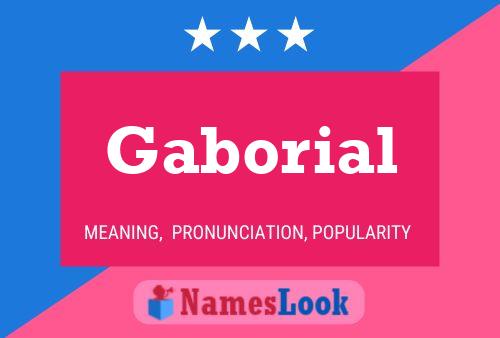 Gaborial Name Poster