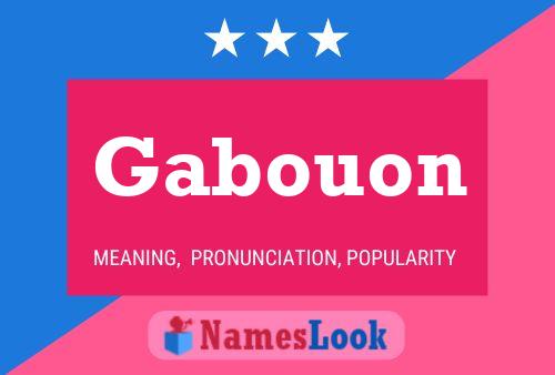 Gabouon Name Poster