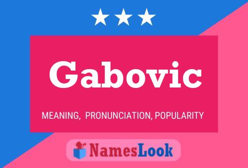 Gabovic Name Poster