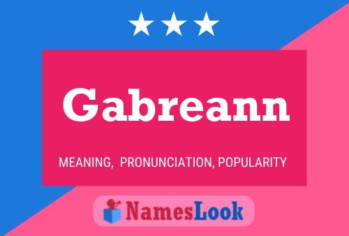 Gabreann Name Poster