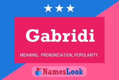 Gabridi Name Poster