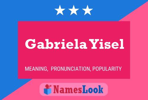 Gabriela Yisel Name Poster