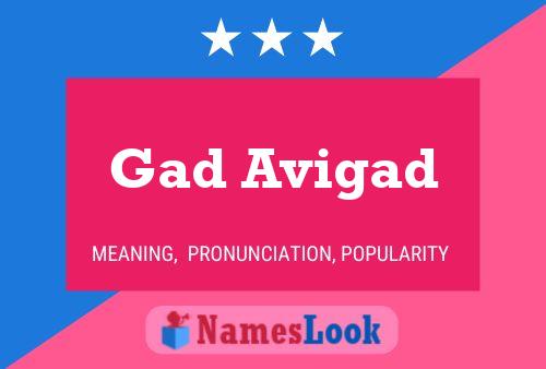 Gad Avigad Name Poster