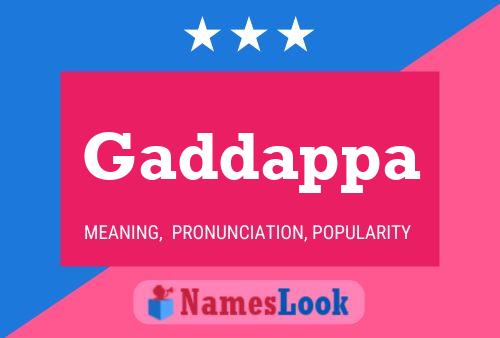 Gaddappa Name Poster