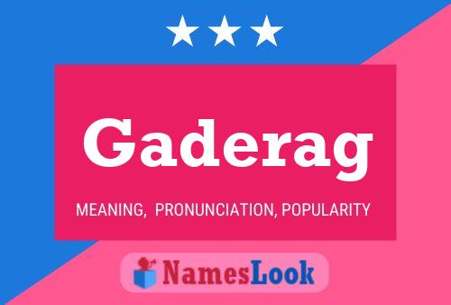 Gaderag Name Poster