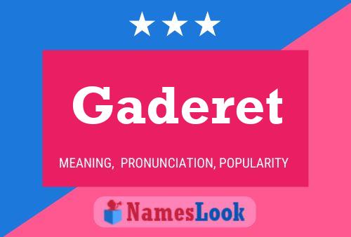 Gaderet Name Poster