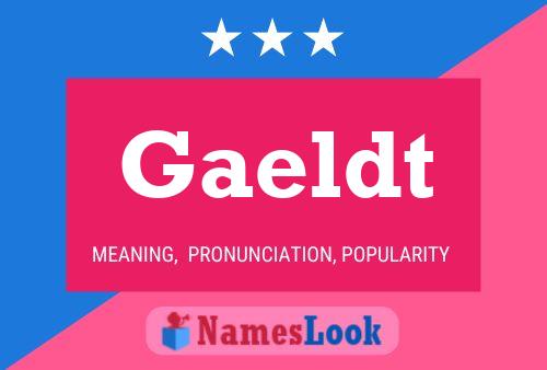 Gaeldt Name Poster