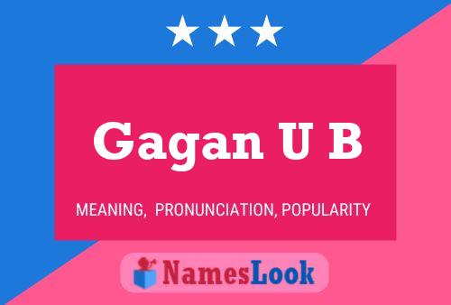 Gagan U B Name Poster