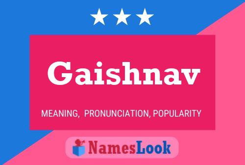 Gaishnav Name Poster