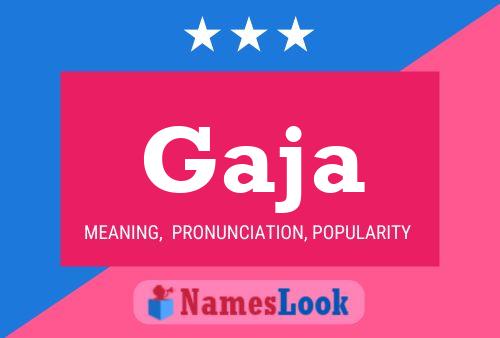 Gaja Name Poster