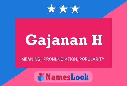 Gajanan H Name Poster