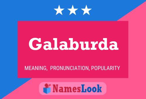 Galaburda Name Poster