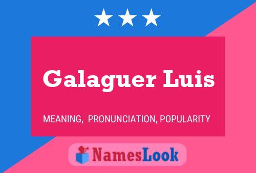 Galaguer Luis Name Poster