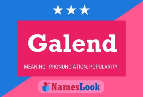 Galend Name Poster