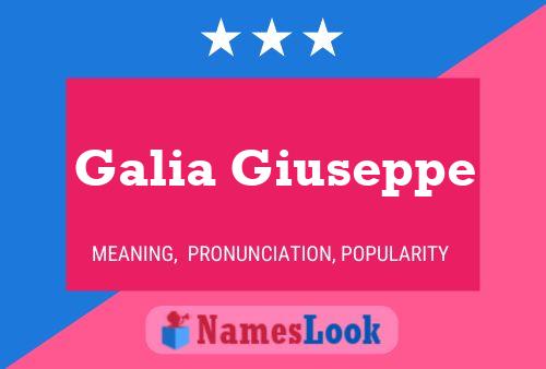 Galia Giuseppe Name Poster