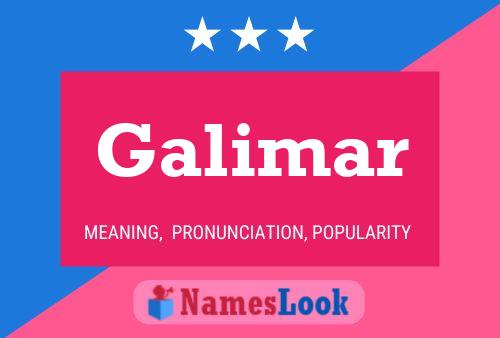 Galimar Name Poster