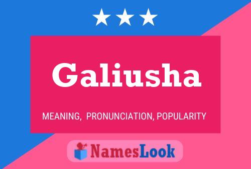 Galiusha Name Poster