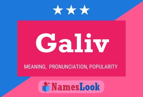 Galiv Name Poster