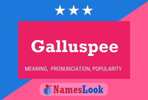 Galluspee Name Poster