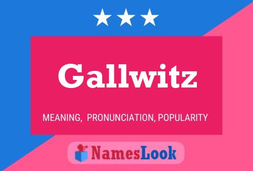 Gallwitz Name Poster