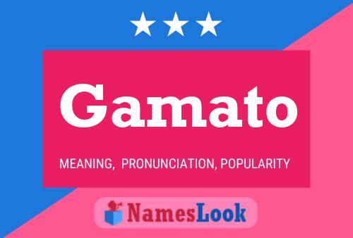 Gamato Name Poster