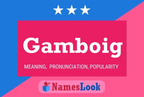 Gamboig Name Poster