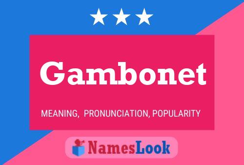 Gambonet Name Poster